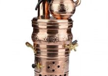 Самовар Турецкий медный один кран 4 литра Zarifis S-113