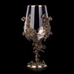 Бокал для вина Цветочная фантазия (Латунь, стекло)