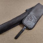 Чехол для шампуров с тиснением лев (Коричневый)