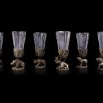 Лафитники Русский лес 3 или 6 шт (латунь, хрусталь)