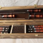 Набор для шашлыка подарочный в деревянной коробке "ДЕР-M"