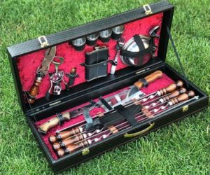 Набор в коробке подарочный кож/зам "ОХОТНИК"