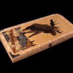 Нарды Лось большие (Карельская береза, инкрустация)