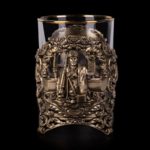 Стакан для виски Шахтер (Латунь, стекло)